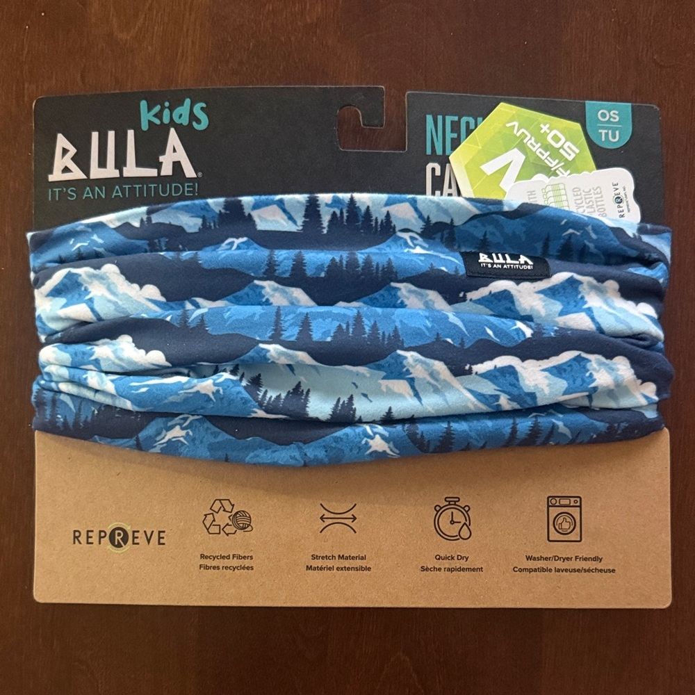 Kids Blue Neck Gaiter Bula Neck Tube